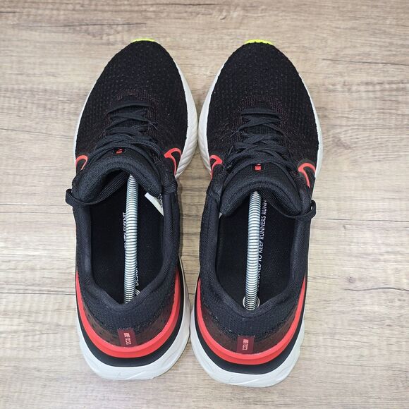 Nike React Infinity Run Flyknit 3 Men's Size 12 Black Red Shoes (DH5392-007) - Picture 5 of 9